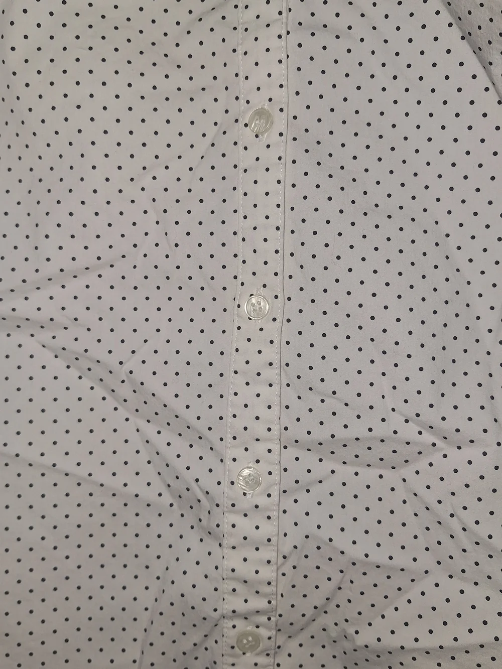 H&M White Blouse with Black Microdot Print - Picture 7 of 7